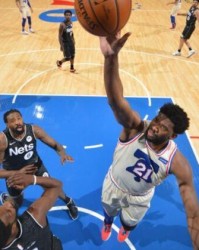  恩比德制霸内线统治攻防，76人轻取尼克斯斩获四连胜